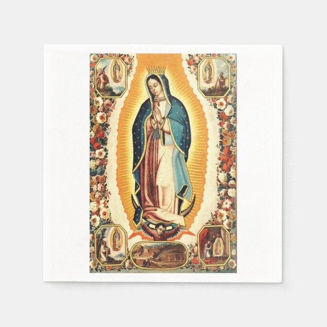 Our Lady Of Guadalupe Radiant Art Napkin (Front)