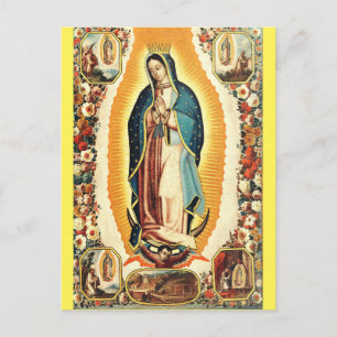 Our Lady Of Guadalupe Radiant Art Postcard