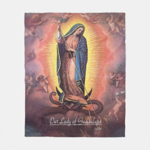 Our Lady of Guadalupe Rev12 Fleece Blanket