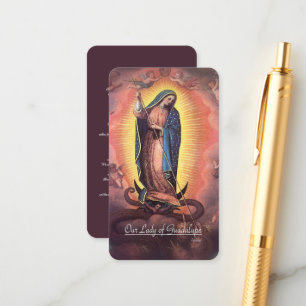 Our Lady of Guadalupe Rev 12 with Memorare Enclosure Card