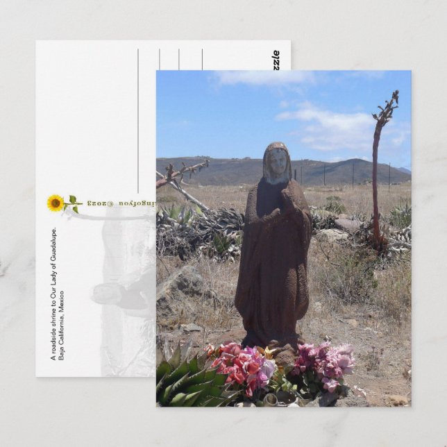 Our Lady of Guadalupe Roadside Shrine - postcard (Front/Back)