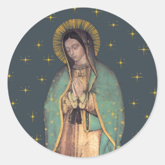 Our Lady of Guadalupe Round Sticker Sheets