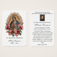 Our Lady of Guadalupe Spanish Funeral Holy Prayer
