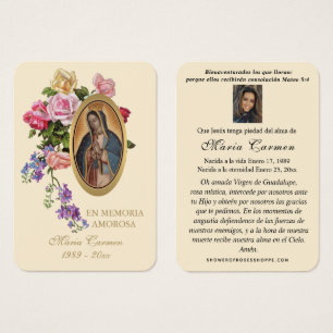 Our Lady of Guadalupe Spanish Funeral Holy Prayer