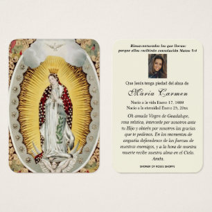 Our Lady of Guadalupe Spanish Funeral Holy Prayer