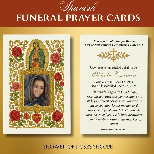 Our Lady of Guadalupe Spanish Funeral Holy Prayer (Creator Uploaded)