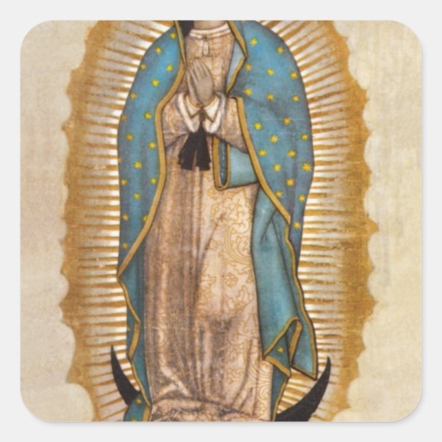Our Lady Of Guadalupe Square Sticker (Front)
