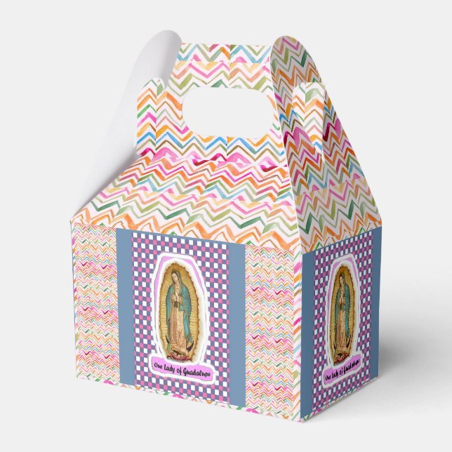 Our Lady of Guadalupe Sticker Favour Box (Front Side)
