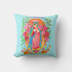 Our Lady of Guadalupe Throw Pillow