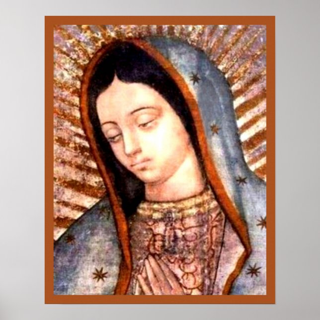 Our Lady of Guadalupe Tilma Virgin Mary Bust Poster (Front)