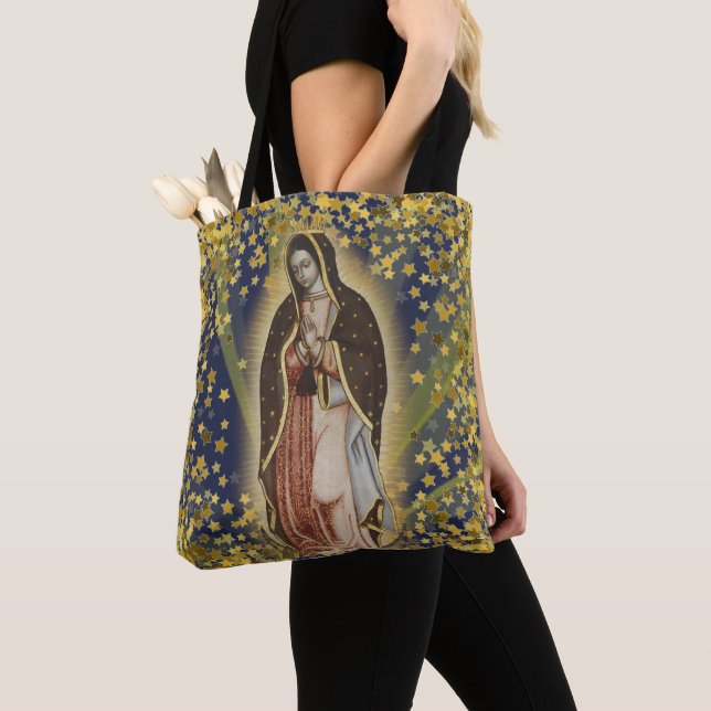 Our Lady of Guadalupe Tote Bag (Close Up)