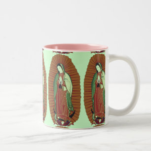Our Lady Of Guadalupe Two-Tone Coffee Mug