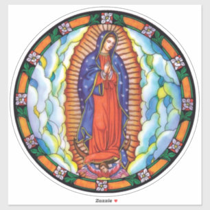 Our Lady of Guadalupe Vibrant Colour Stained Glass