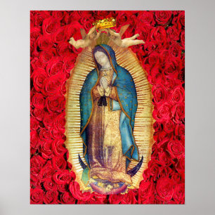 Our Lady of Guadalupe Virgen de Guadalupe # 103 Poster
