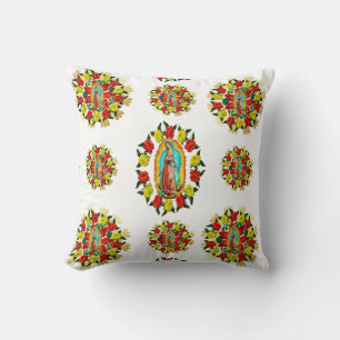 Our Lady of Guadalupe Virgin Mary Catholic Saint  Cushion