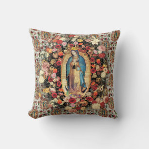 Our Lady of Guadalupe Virgin Mary Catholic Saint  Cushion