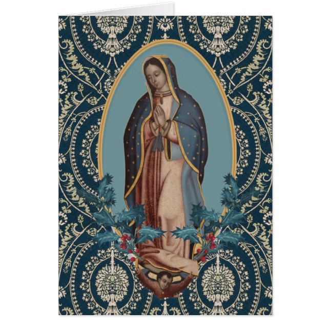 Our Lady of Guadalupe Virgin Mary Feliz Navidad (Front)
