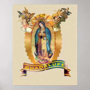 Our Lady of Guadalupe Virgin Mary Mexico Catholic Poster