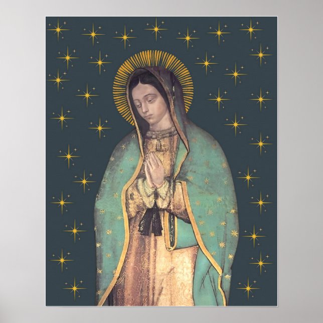Our Lady of Guadalupe Virgin Mary Poster  (Front)