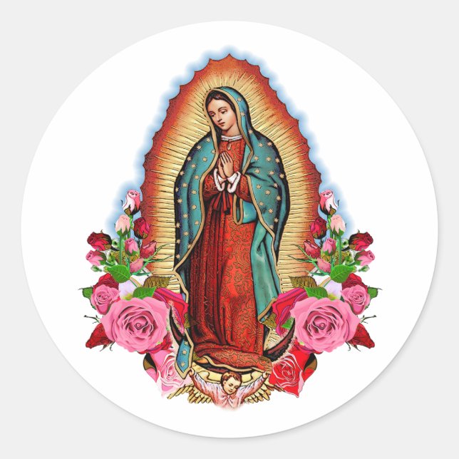 Our Lady of Guadalupe Virgin Mary Sticker (Front)