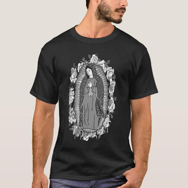 Our Lady of Guadalupe,VIRGIN OF GUADALUPE T-Shirt (Front)
