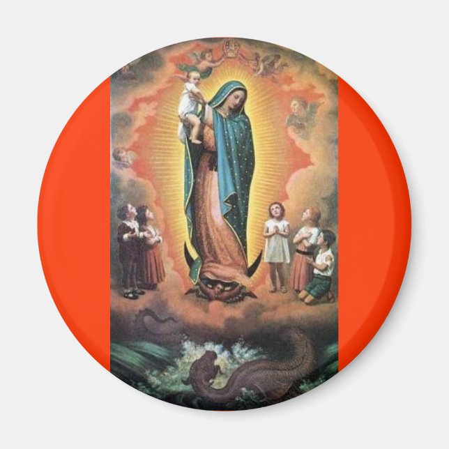 OUR LADY OF GUADALUPE VIRGIN TRADITIONAL CATHOLIC MAGNET (Front)