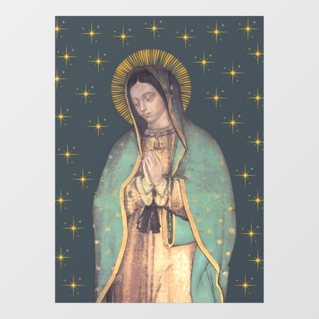 Our Lady of Guadalupe Window Cling Decal  (Sheet)