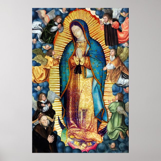 Our Lady of Guadalupe with Angels  Poster (Front)
