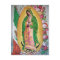 Our Lady of Guadalupe with Mexican Flag Postcard