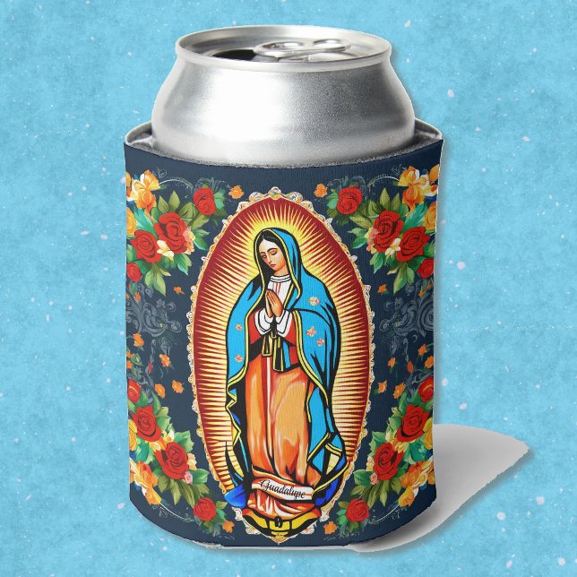 Our Lady of Guadalupe with Name Virgin Mary Can Cooler (Creator Uploaded)