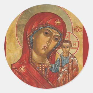 Our Lady of Kazan Classic Round Sticker
