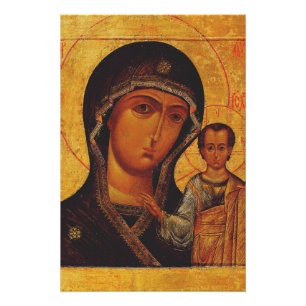 Our Lady of Kazan Orthodox Icon Poster