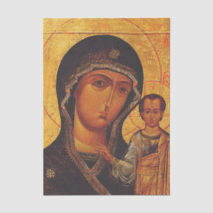 Our Lady of Kazan Orthodox Icon Tissue Paper
