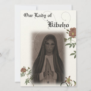 Our Lady of Kibeho Prayer Card
