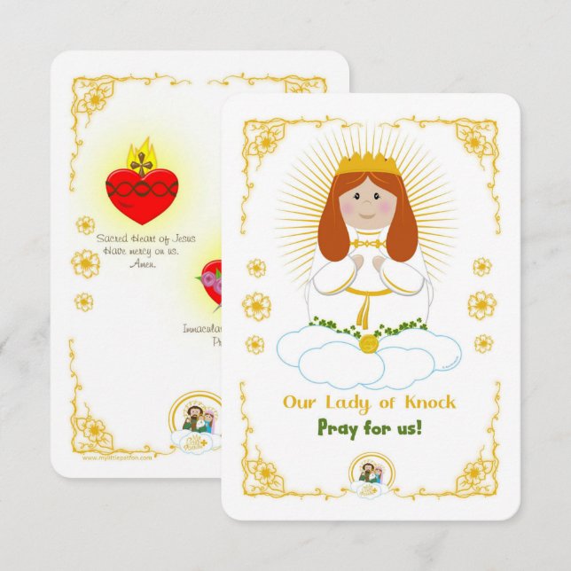 Our Lady of Knock Holy Card (Front/Back)