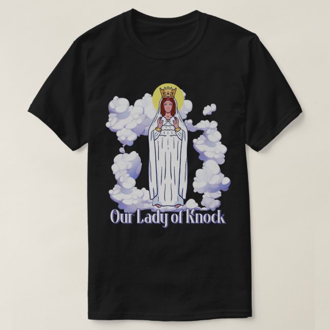 Our Lady of Knock Ireland Prayer Catholic Saints M T-Shirt (Design Front)