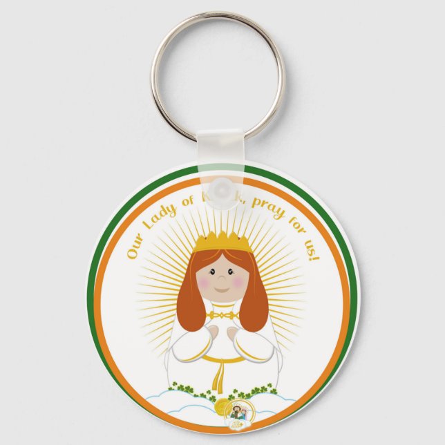 Our Lady of Knock Medal Key Ring (Front)