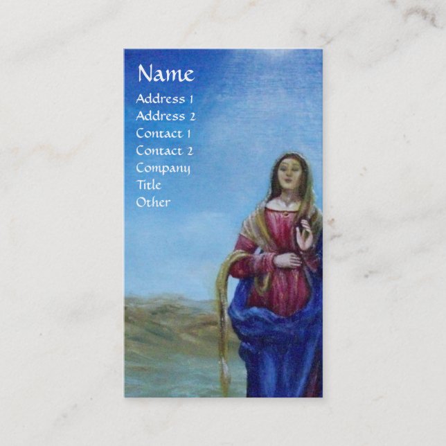 OUR LADY OF LIGHT Madonna of Immaculate Conception Business Card (Front)