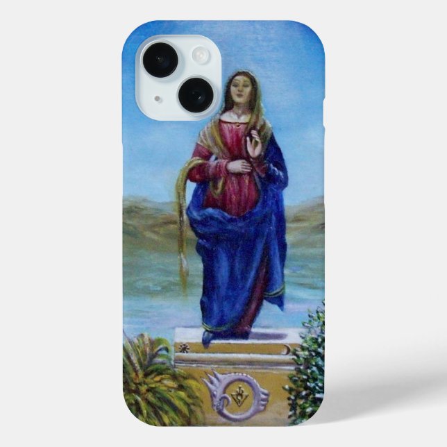 OUR LADY OF LIGHT Madonna of Immaculate Conception Case-Mate iPhone Case (Back)