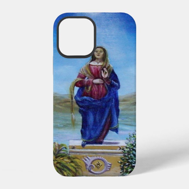 OUR LADY OF LIGHT Madonna of Immaculate Conception iPhone Case (Back)