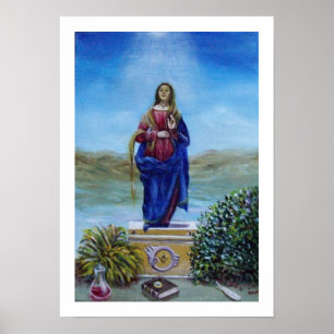 OUR LADY OF LIGHT Madonna of Immaculate Conception Poster