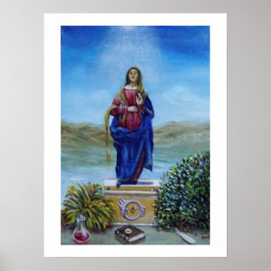 OUR LADY OF LIGHT Madonna of Immaculate Conception Poster
