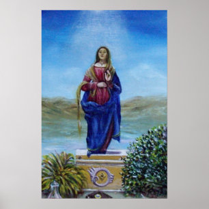 OUR LADY OF LIGHT Madonna of Immaculate Conception Poster