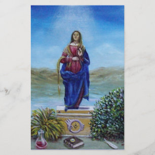 OUR LADY OF LIGHT Madonna of Immaculate Conception Stationery