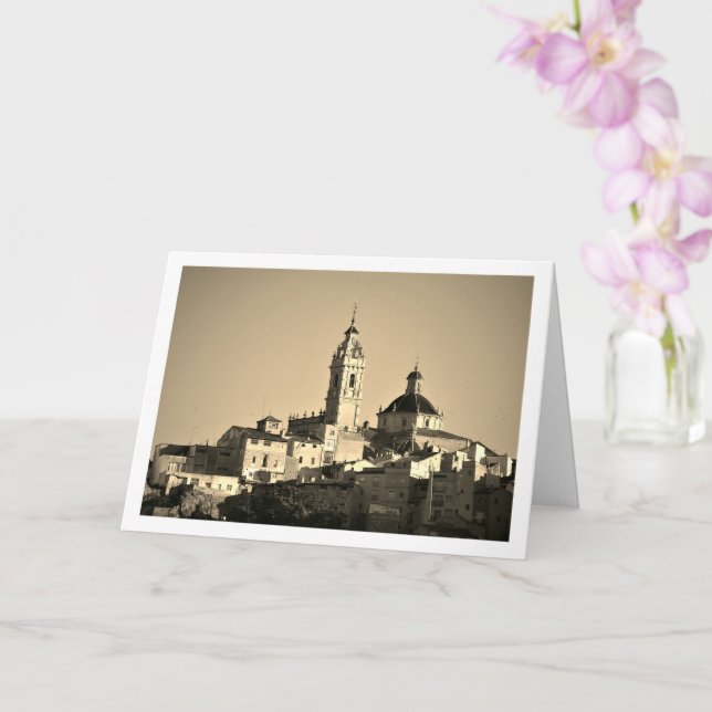 Our Lady of Los Angeles Church, Valencia, Spanish Card (Orchid)