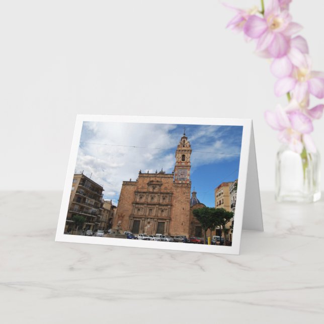 Our Lady of Los Angeles Church, Valencia, Spanish Card (Orchid)