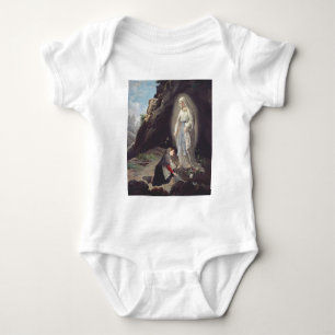 Our Lady of Lourdes Apparition Miraculous Art Baby Bodysuit