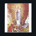 Our Lady of Lourdes Apparition Miraculous Art Notepad<br><div class="desc">This design beautifully depicts Our Lady of Lourdes, commemorating the sacred appearances in the grotto of Massabielle. Known as a powerful intercessor for the sick and a source of profound spiritual renewal, the image of Mary at Lourdes offers comfort and strength. Perfect for: Healing & Comfort: A thoughtful gift for...</div>
