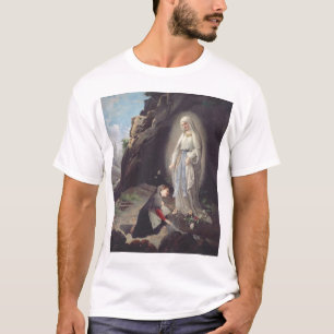 Our Lady of Lourdes Apparition Miraculous Art T-Shirt
