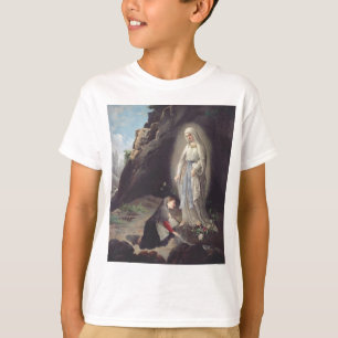 Our Lady of Lourdes Apparition Miraculous Art T-Shirt